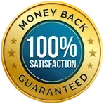 Money-back satisfaction guarantee seal