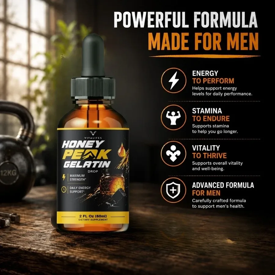 Powerful formula made for men panel with four claim lines
