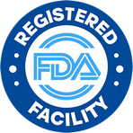 Seal: made in an FDA-registered facility